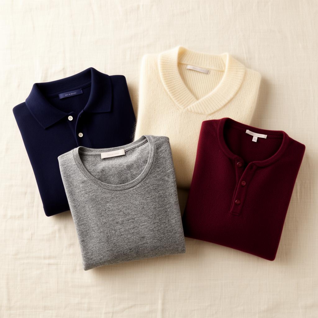 Men's custom t-shirts, polos and joggers manufactured by Lord Krishna Knitwear